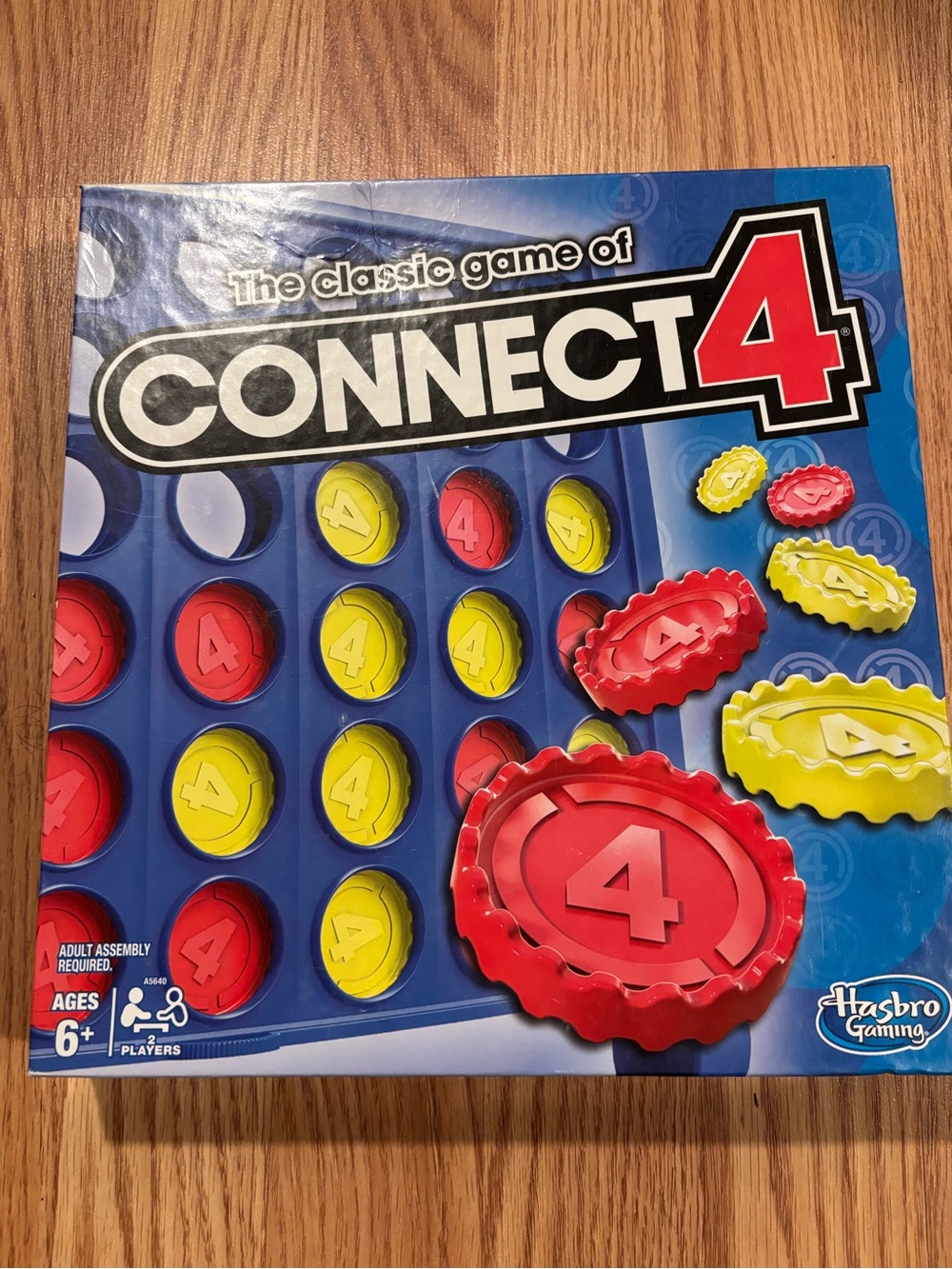 Hasbro Connect 4 Strategy Game - Red & Yellow Checkers all pieces included